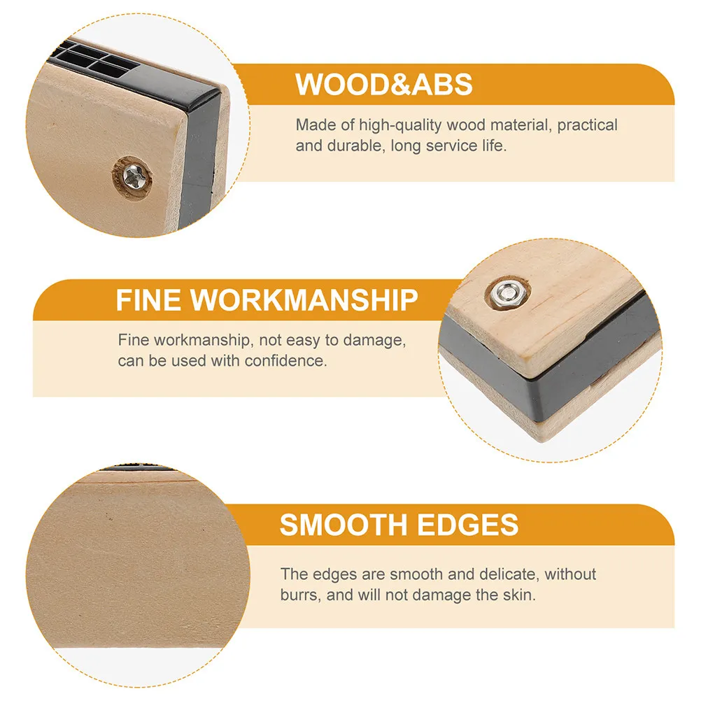 

2Pcs Wooden Harmonica Kids Musical Instrument Creative DIY Graffiti Fun Educational Beginner Performance Plaything