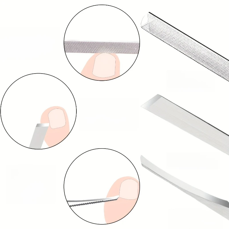 Conjunto de ferramentas de pedicure de aço inoxidável, 7-2 peças, portátil, ferramentas de cuidados com cutícula do pé, faca de manicure de precisão para remover calos de pele morta