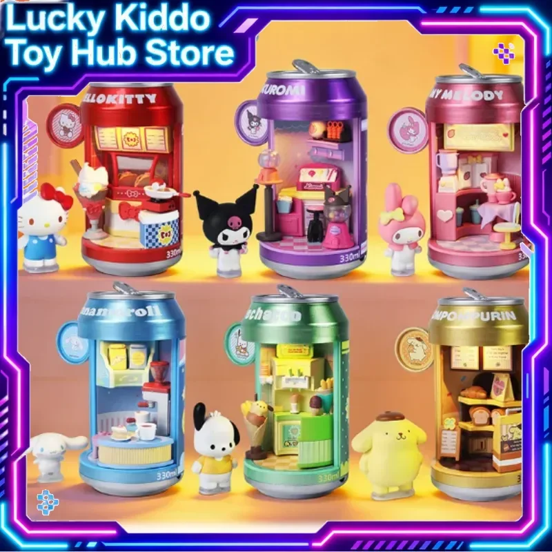 Sanrio Charaktere Blind Box Familie Soda Dessert Street Serie Offizielle Authentische Trendige Sammler-Spielzeugkollektion