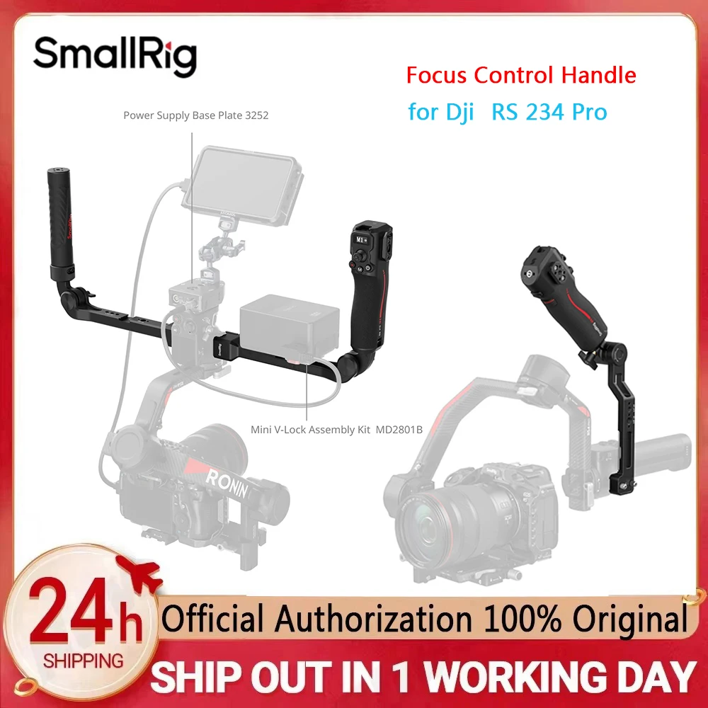 SmallRig Sling Dual Handgrip /Monitor Mount/ Clamp Accessory Stabilizer for DJI RS 2/ RS3 Pro/ RS4 Pro/RS4 Tracking Shotting