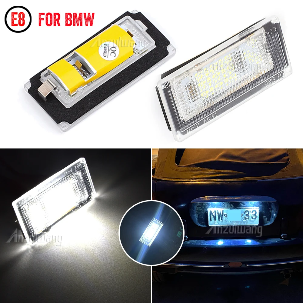 

LED Number Plate Lamp For Mini Cooper R50 2002-2006 R52 Convertible 2004-2008 R53 2001-2006 White License Plate Light Assembly