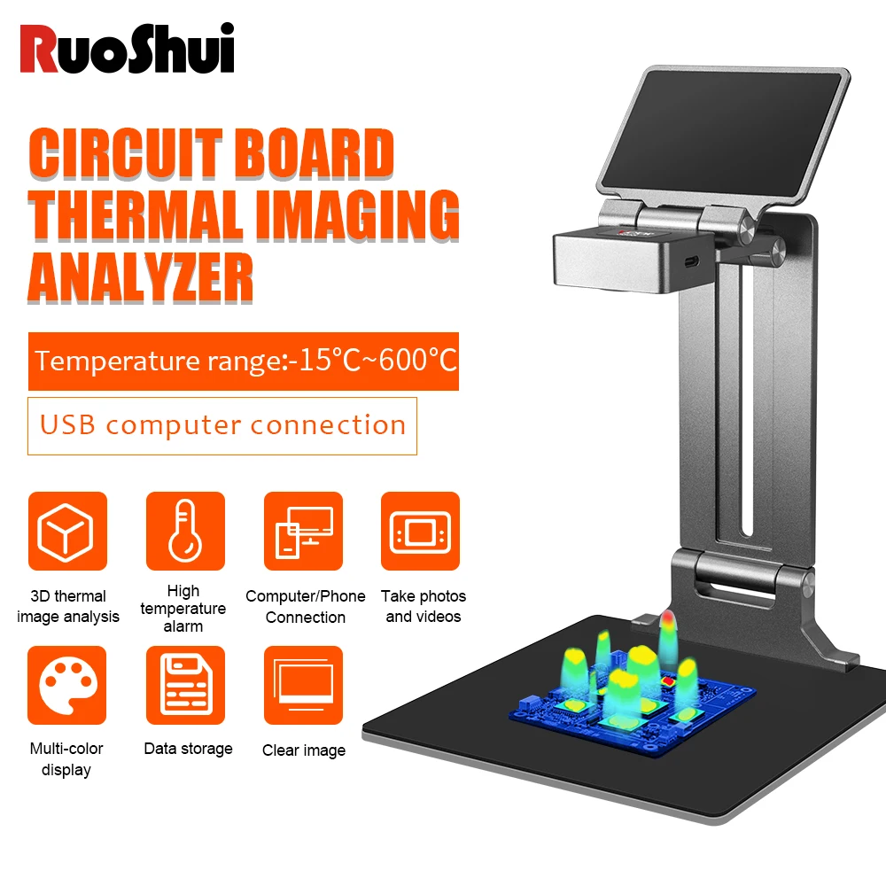 VICTOR Super IR Cam 380 pro 3D PCB Kortsluiting Snelle Diagnose Moederbord 256*192 Infrarood Warmtebeeld Analyzing Camera