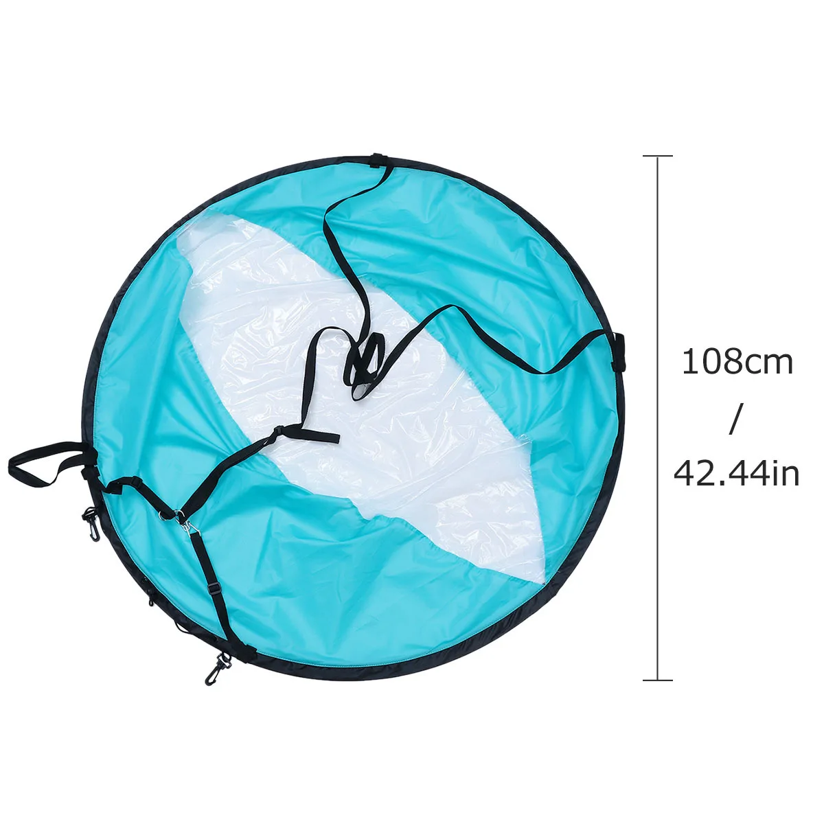 1 قطعة اكسسوارات كاياك شراع قابل للطي مادة قوية تصميم مدمج حماية من الأشعة فوق البنفسجية زوارق نافذة واضحة قوارب قابلة للنفخ #2