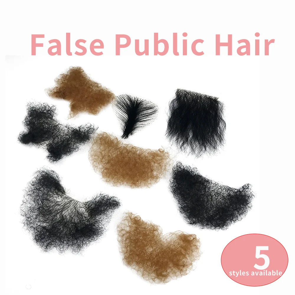 Tgirl Sex Doll\'s False Pubic Hair for Silicone Fake Vagina Pant Sticker Hair for Crossdress Accessories Private Use Silicon Doll