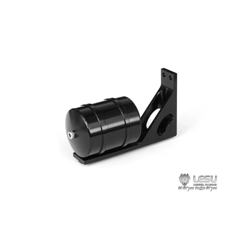 Single Gas Tank Aluminum Alloy Black Upgrade G-6013-A for 1/14 Scania for Tamiya RC Romote Control Trailer Tipper Military Truck