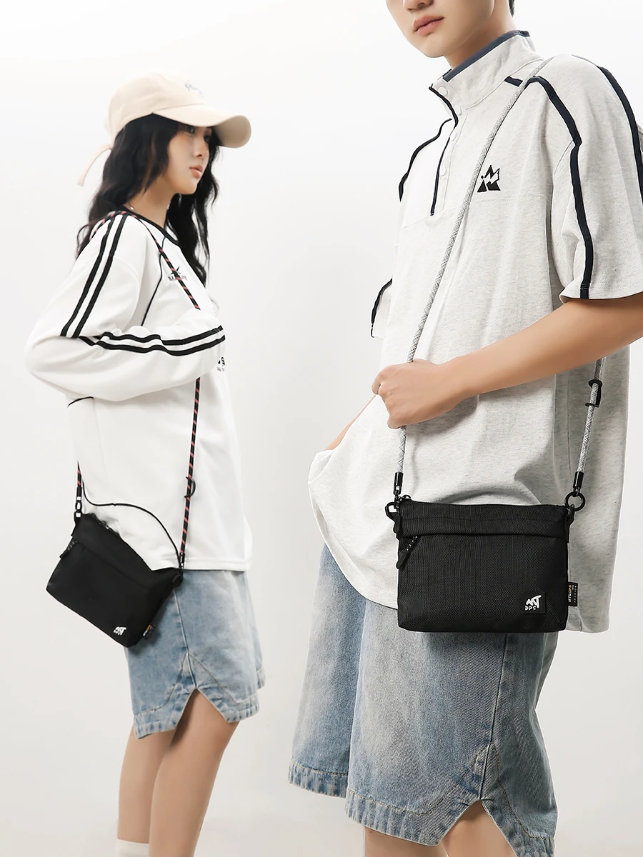 حقيبة ساعي البريد للرجال من النايلون المقاوم للماء، حقيبة كروس كاجوال صغيرة، حقيبة كتف متينة، حقيبة خصر عصرية #3