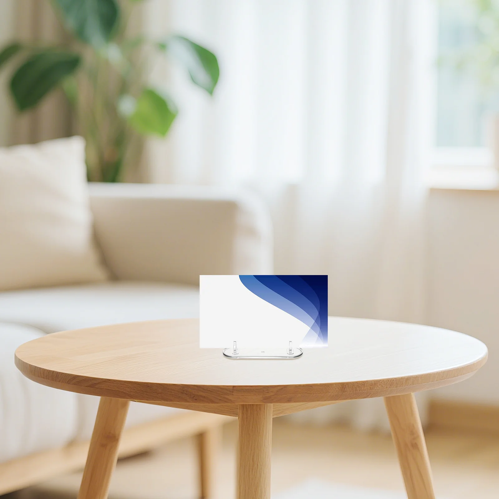 

2pcs Transparent Acrylic Display Stand Clear Mini Plate Holder For Jewelry Cosmetics Bookshelf Photo Frame Support Decorative