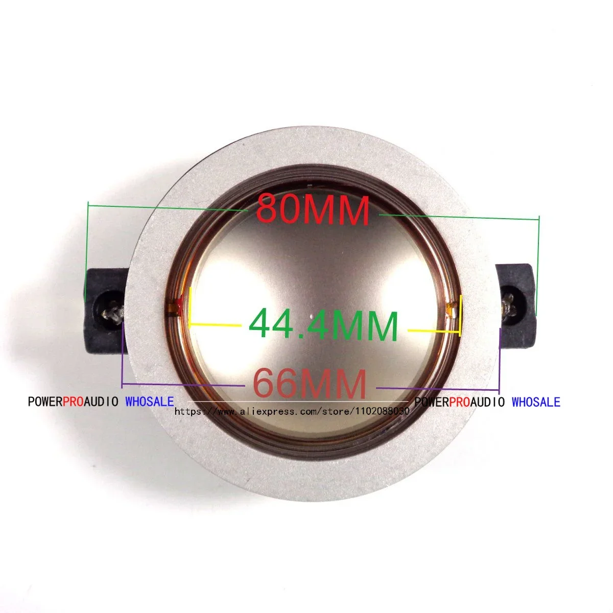 4PCS 8ohm  neodymium speaker diaphragm DE400 replacement tweeter 44mm voice coil for professional audio CCAR flat wire