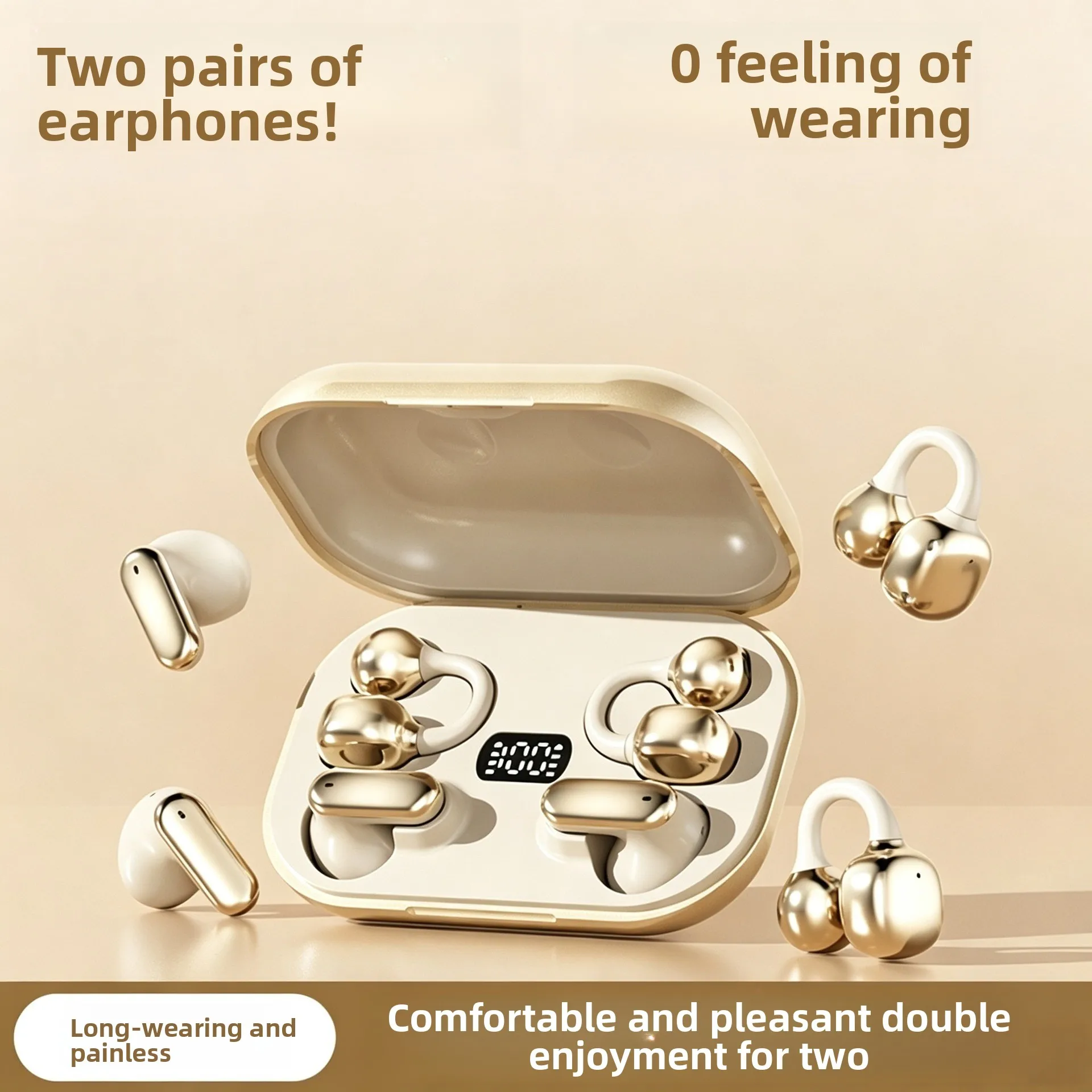 Bluetooth Earbuds, Q10 True Wireless Twin Design, Comfortable Fit for Sports and Daily Use, Ideal for Running and Gym