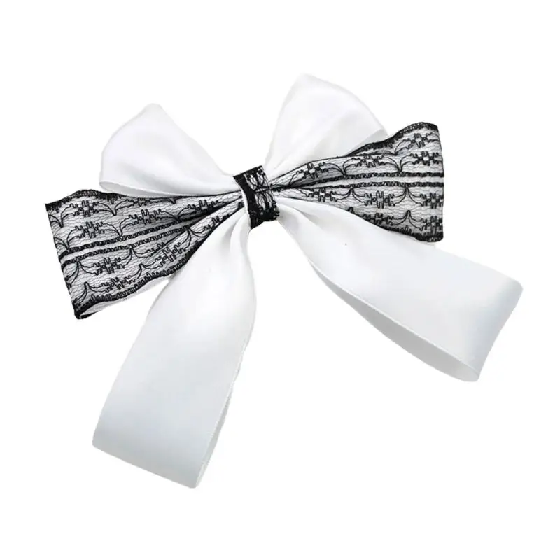 A52E Two Layer Fabric Hair Bend Clip Feminine Traditional Plan Flexible Addition For School Incidents Weddings Birthday Presents