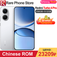 Redmi Turbo 4 Pro 256GB/512GB 6.83 inch 2772x1280 Screen Snapdragon 8s Gen 4 50MP+20MP Camera 90W 7550mAh Battery