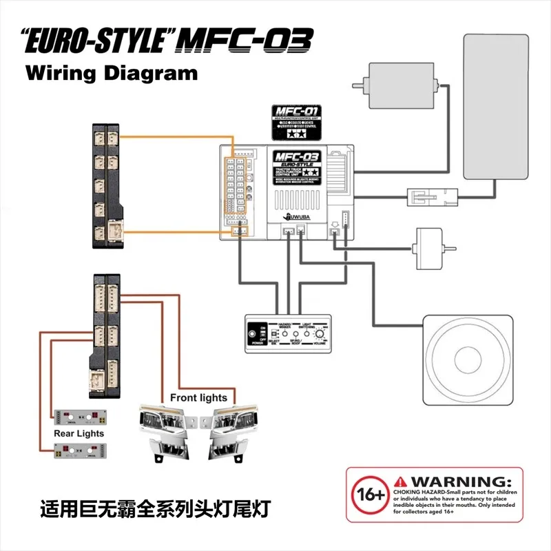 4-In-1 Mfc-01 03 وحدة ضوء ل 1/14 تاميا شاحنة جرار الكبار سيارات لعبة بدوره Juwuba نموذج ضوء وحدة لتقوم بها بنفسك وحدة ضوء #5