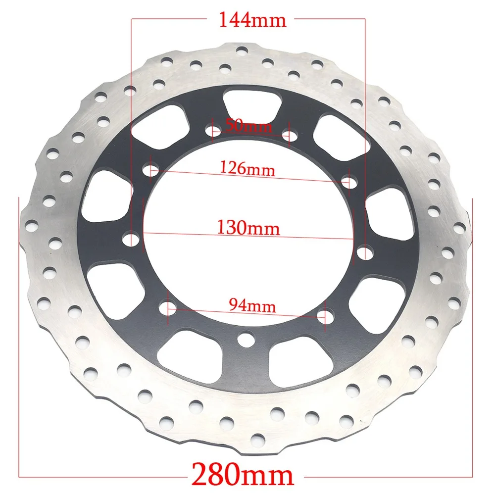 Motorcycle Front and Rear brake disc Rotor For Kawasaki KL650 KLR650 2008 2009 2010 2011 2012 2013 2014 2015 2016 2017 2018