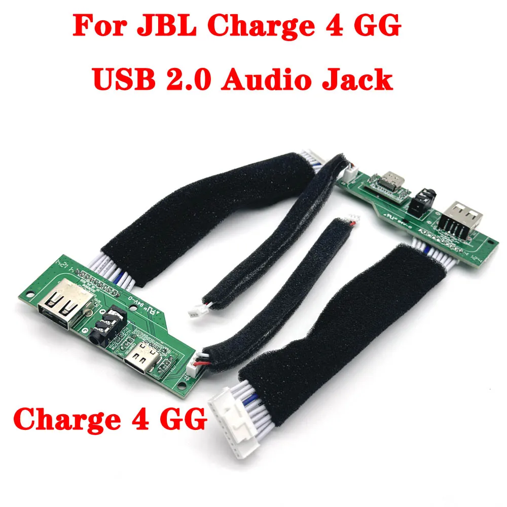 For JBL CHARGE4 USB 2.0 Audio Jack Power Supply Board Connector For JBL Charge 4 GG  Bluetooth Speaker Micro USB Charge Port