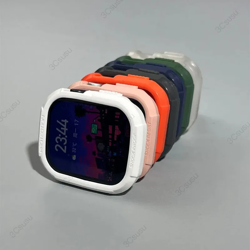 Silicone Case+Strap for Apple Watch Series 10 9 46mm 8 7 for Iwatch Ultra 2 Series 6 5 4 SE Protective Cover Bracelet TPU Case