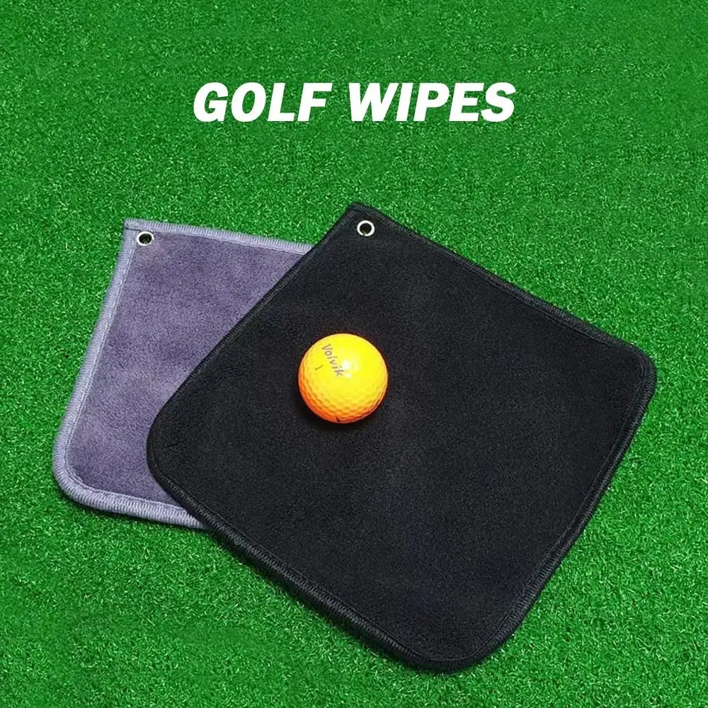 

Durable Microfiber Golf Towel with Retractable Hook Absorbent Golf Cleaning Cloth Quick Drying Golf Cleaner Golf Supplies