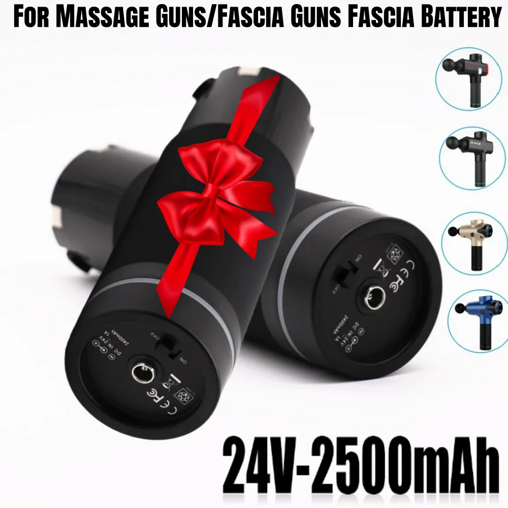 

Аккумулятор для массажного пистолета для различных типов массажных пистолетов/пистолетов для фасции 24 В, 2500 мАч, высокая емкость