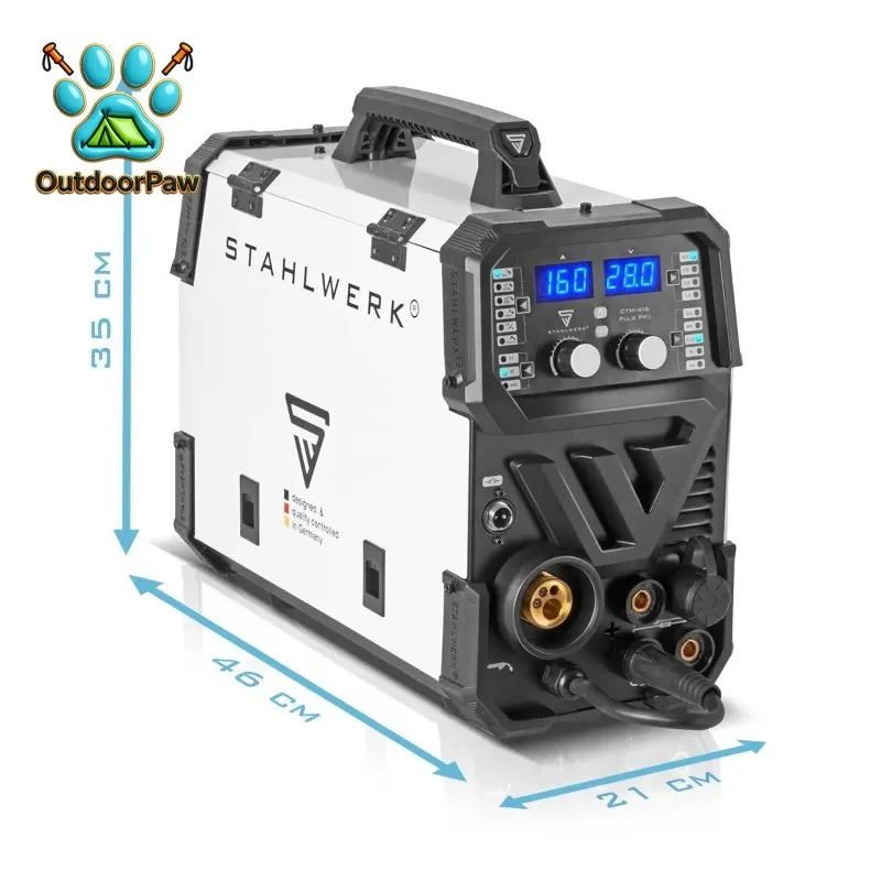 Stahlwerk CTM250 PRO All-in-One Welder 7 Functions (MIG/TIG/MMA/Plasma) Double Pulse for Lightweight Aluminum 220v New Condition