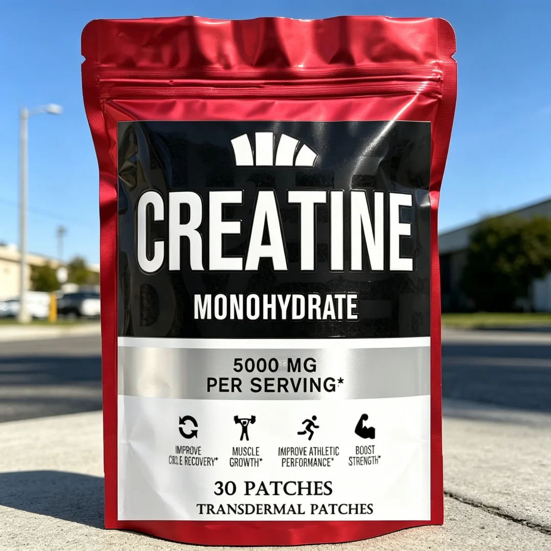 30 Patches Creatine Monohydrate Transdermal Patches Support Lean Muscle Growth, Recovery & And Enhance Athletic Performance