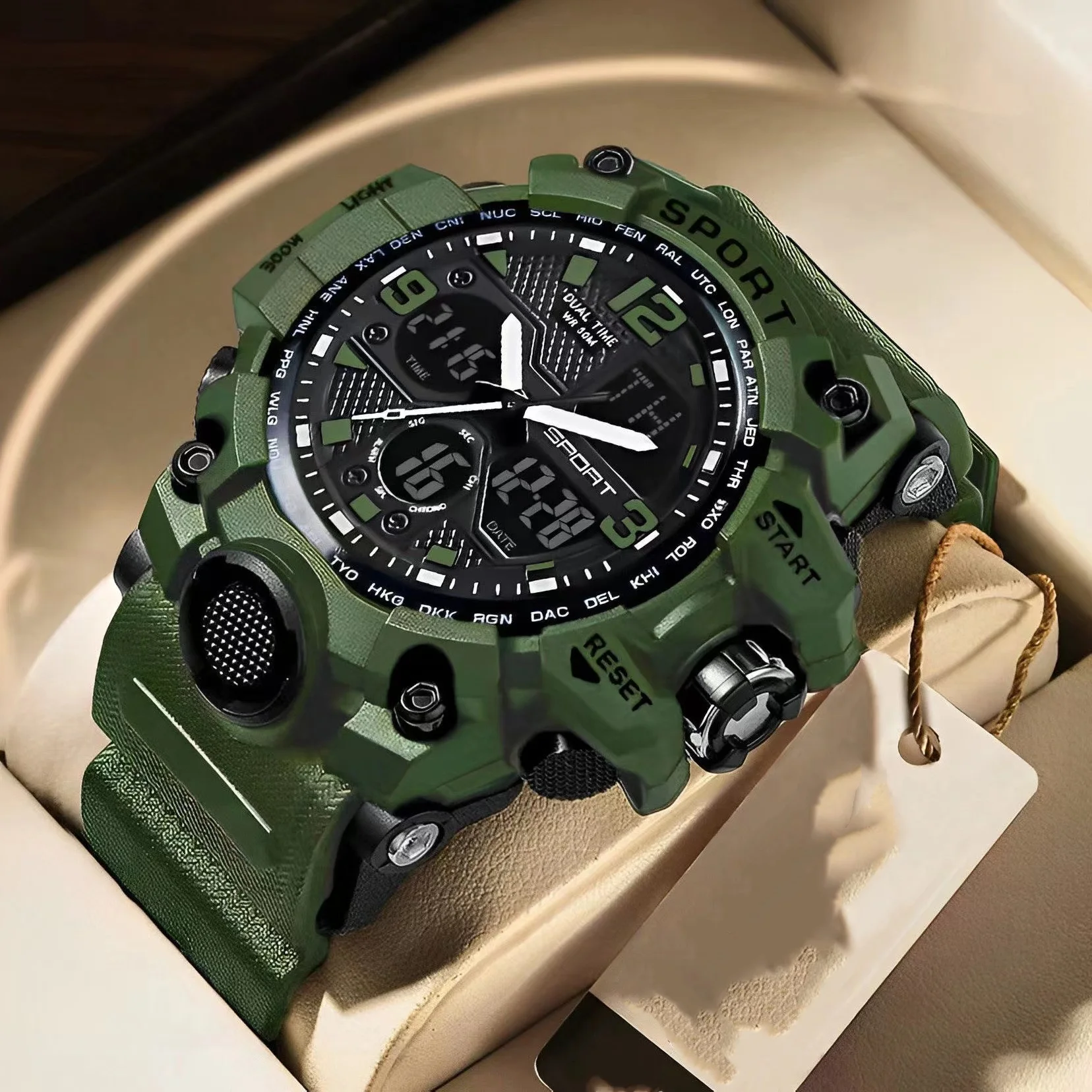 Montre-bracelet numérique militaire étanche pour homme, style G, horloge de sport, marque supérieure