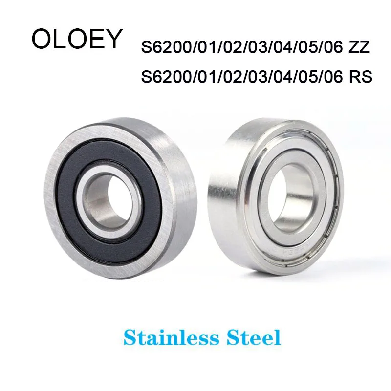 OLOEY 4PCS ABEC-7 S6200 6201 6202 6203 6204 6205 6206 6207 Deep Groove Ball Bearings With Corrosion Resistance High Quality