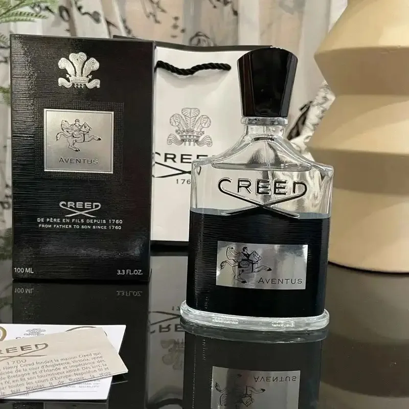 Nuevo perfume de marca original Aventus Creed de creed aventus 100ml perfume de colonia para hombre tiene una fragancia duradera