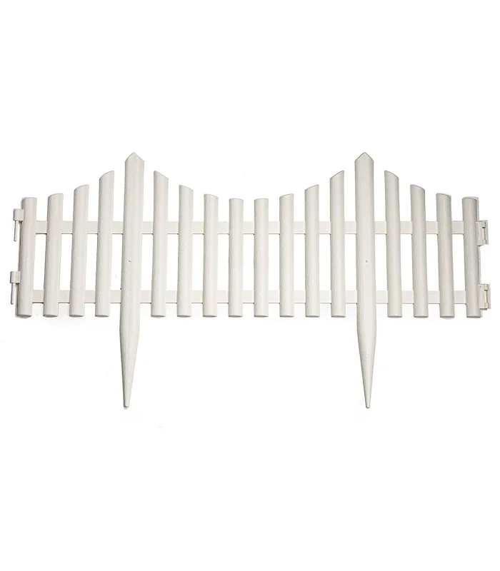 Tradineur Garden Decorative Plastic Fence-Edge for cespéd, Plants, Flowers, Outdoor Decoration-No. 5 - 32,5