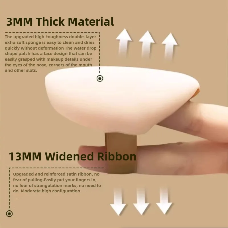 Duże bawełniane puszenie do makijażu, super miękkie gąbki, poduszki powietrzne do pudru, podkładu, korektora, narzędzia do makijażu na sucho i na mokro.