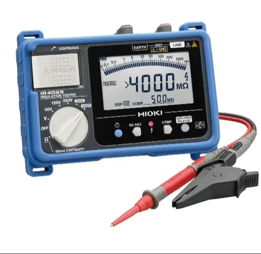 

Измеритель сопротивления изоляции HIOKI IR4059 2026 года выпуска, 5-скоростной диапазон измерений