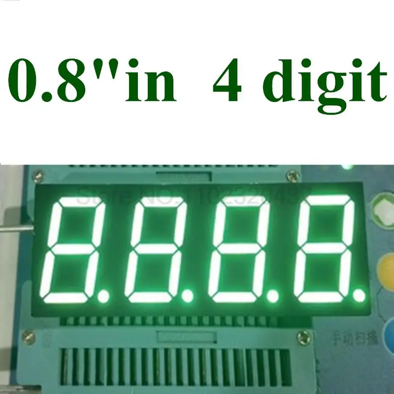 10PCS 4 Bit 7 Seg DIP Digital Tube 0.8