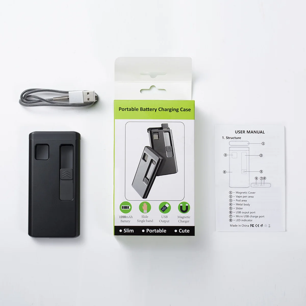 Charging case for JUUL 1200mAh