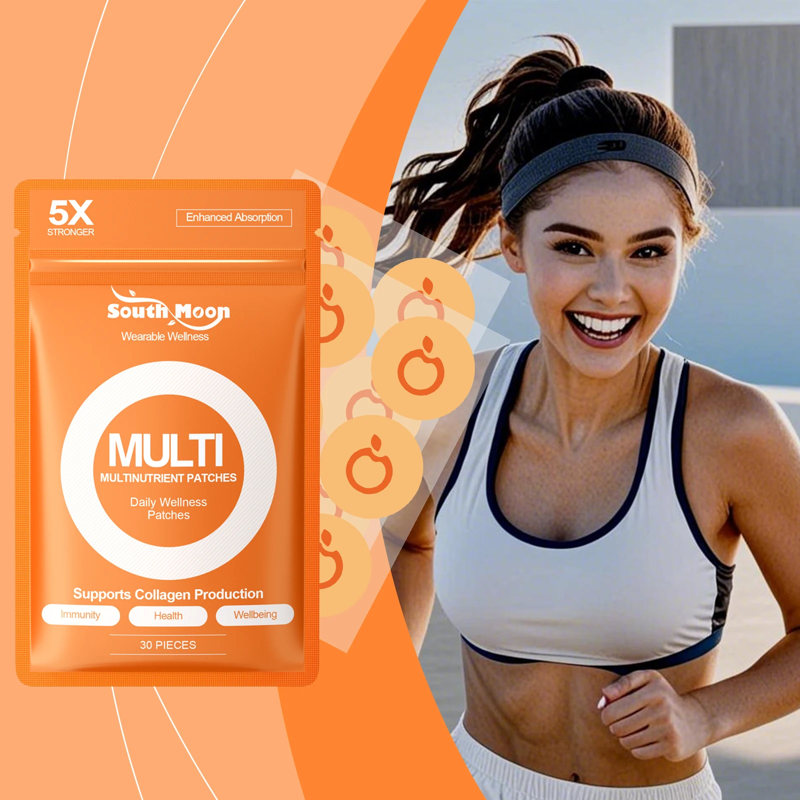 Daily Portable Wrist Care Patch - Fresh Citrus Fragrance, Refreshing Skin-Friendly Design for All-Day Comfort