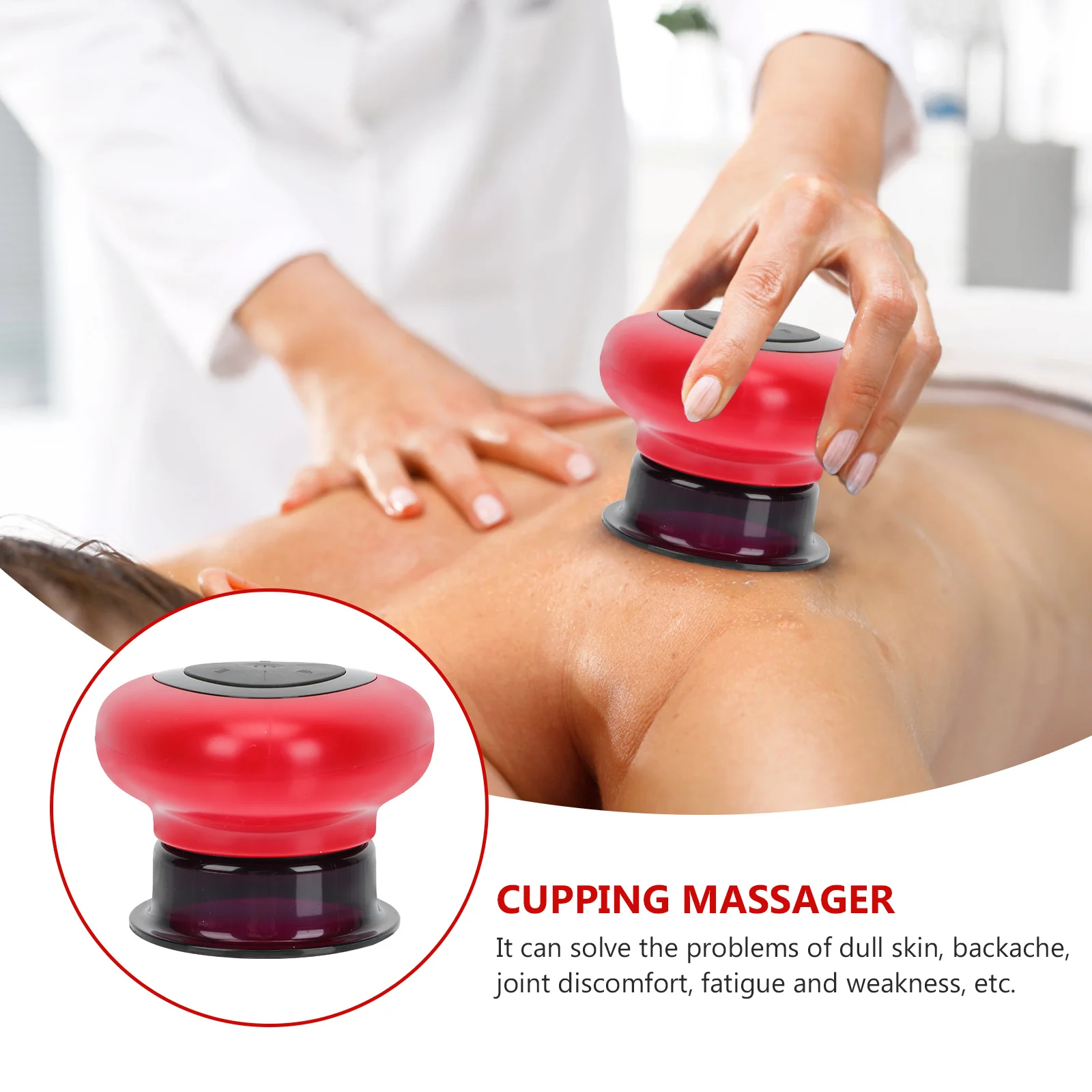 

Electric Cupping Massager Flameless Vacuum Body Therapy Massager Scrapping Tool for Fatigue Blood