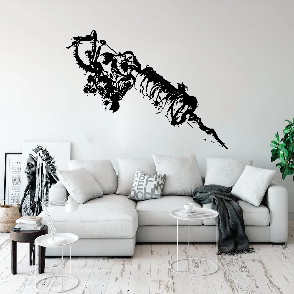 Large Tattoo Gun Machine Ink Body Wall Sticker Tattoo Salon Beauty Studio Wall Decal Vinyl Home Decor