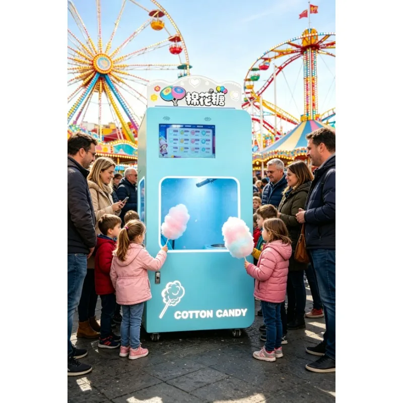 Automatic New Cotton Candy Machine for Bakery Use CE ROHS Certified 5 Year Warranty High Efficiency Direct Factory Low Price