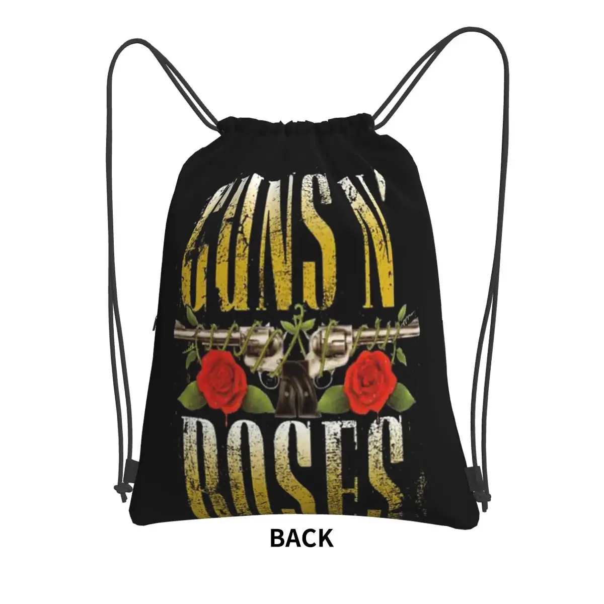 Guns N Roses Lightsaber Merch Portable Backpacks Drawstring Bag Drawstring Bundle Pocket Book Bags For Travel Sport Man Woman