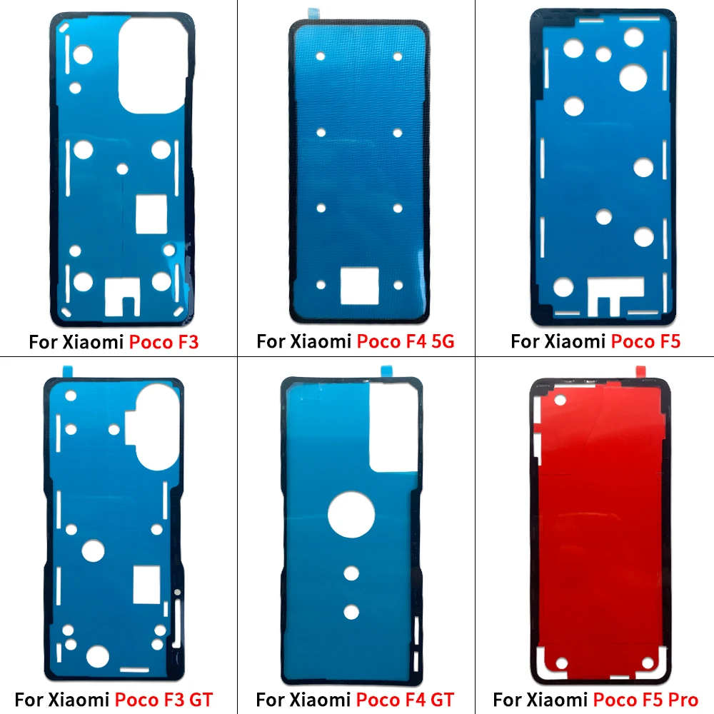新しいテスト済みバックバッテリーステッカー接着剤防水バックカバーステッカーテープ Xiaomi ポコ F3 F4 GT F5 プロ M4 プロ 4 グラム 5 グラム