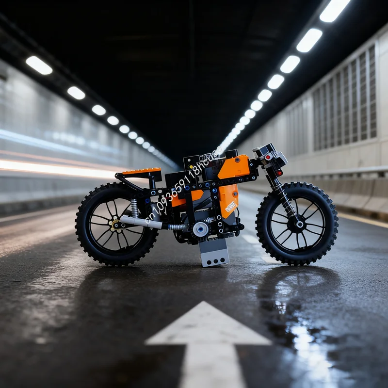 

340pcs MOC Fast RC Motorcycle It Really Technical Model Christmas Gift Building Blocks Toy Construction DIY Idea Brick Birthday