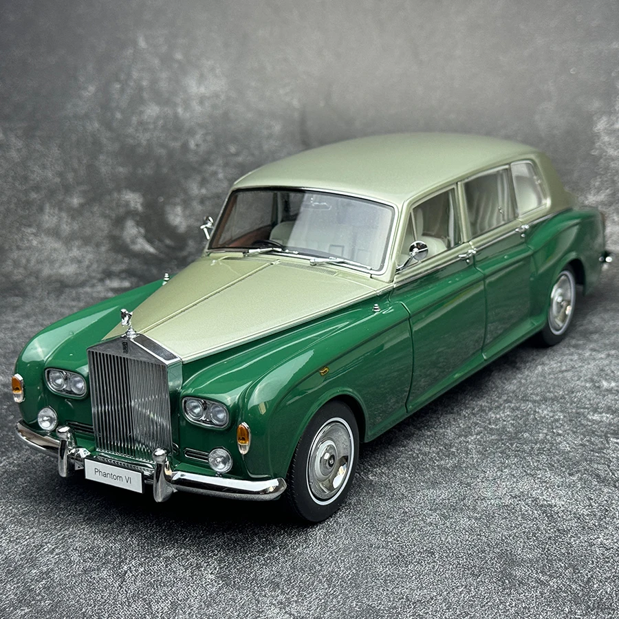 KYOSHO NewS 1/18 Rolls-Royce Phantom VI Classic Classic Car model Alloy full open holiday gift for friends to collect