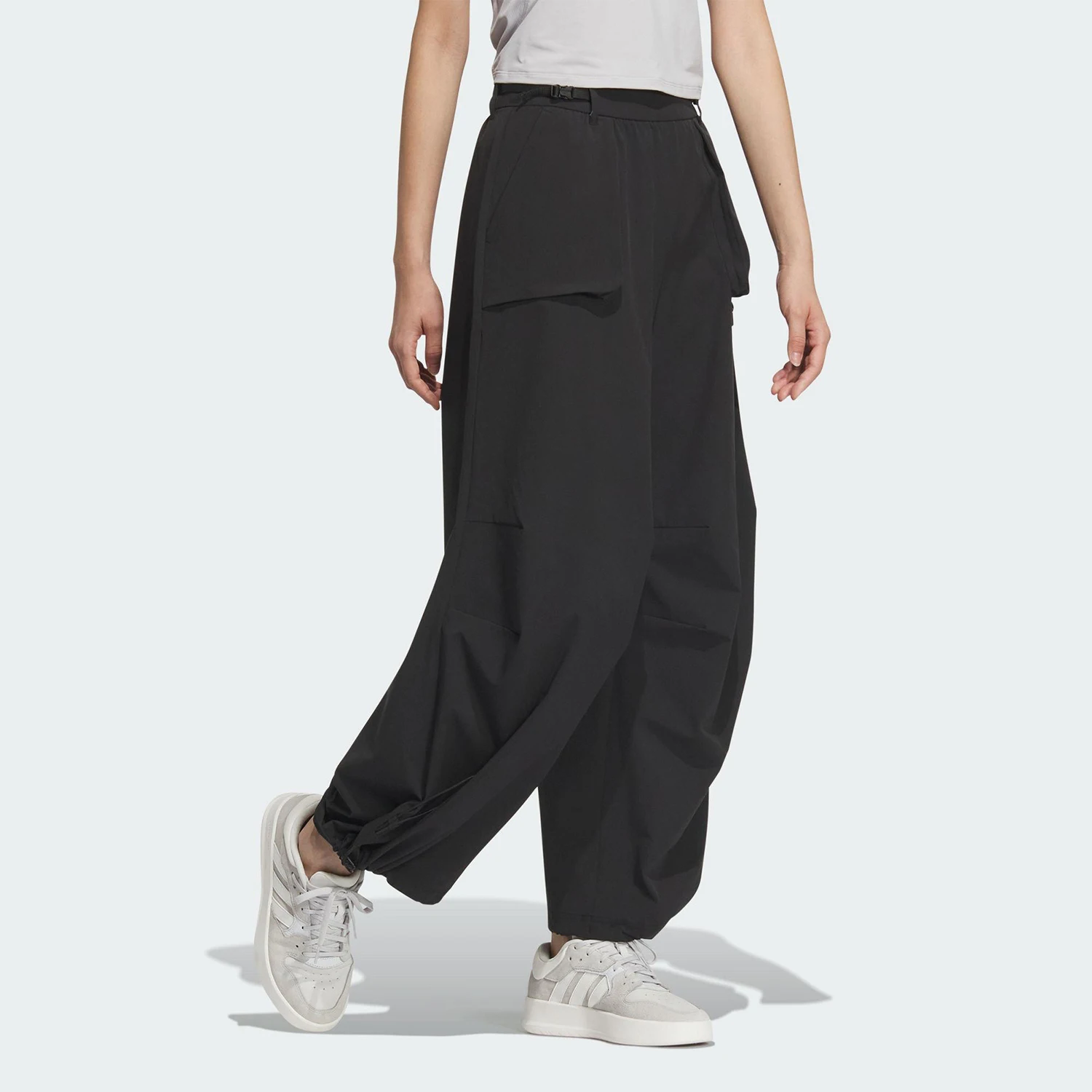 Adidas genuine New Women's Fashion Adjustable Casual Straight Pants JZ2171