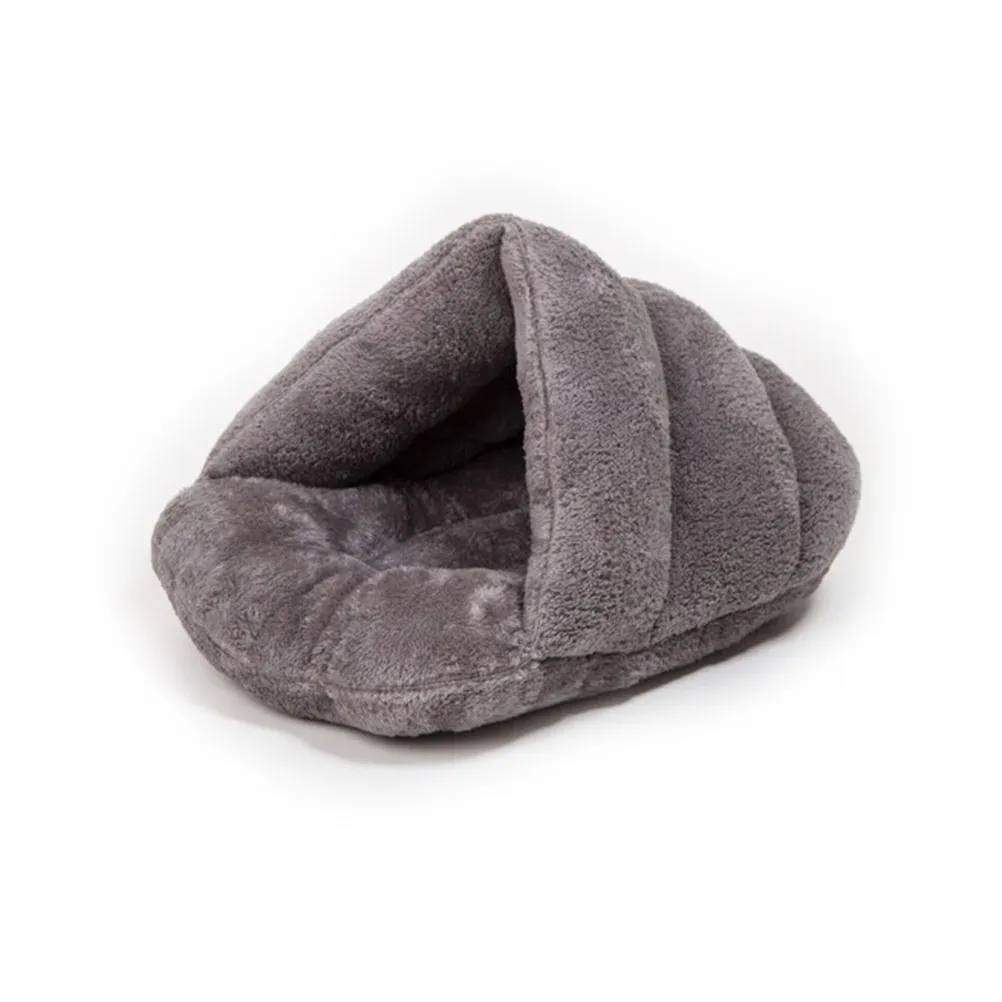 

Прочная лежанка для животных серого цвета с хлопковым наполнителем, уютная и теплая, для котят, чихуахуа, кошек, спальный мешок для питомцев