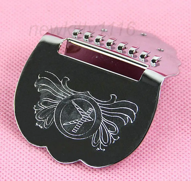 R9JE New Brand Tailpiece Mandolin Guitar Scalloped Short