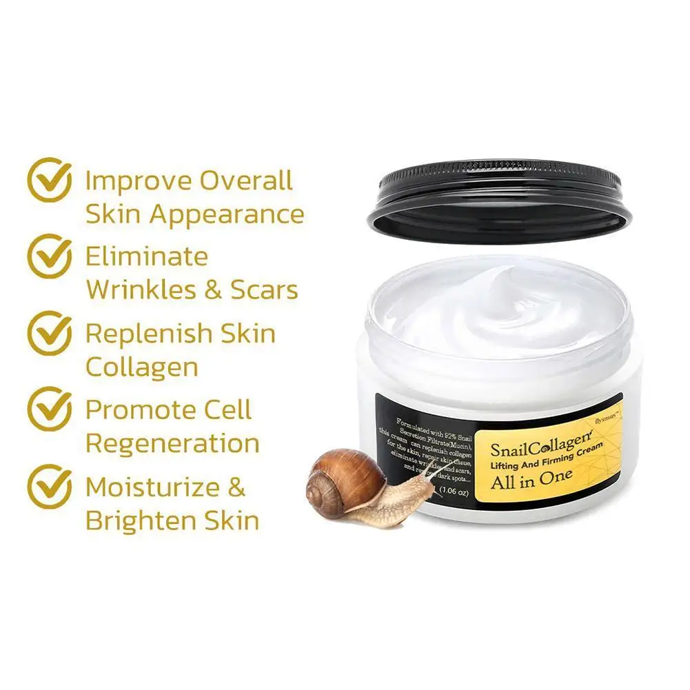 Snail Collagen Face Cream/Repair Essence Moisturizing Smoothing Nourishing Brightening Cream Korean Cosmetics Skin Care Product