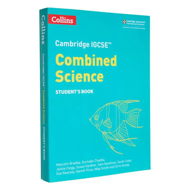 

Cambridge IGCSE Combined Science Students Book Malcolm Bradley Gurinder Chadha Harper Collins UK 9780008545895 Book