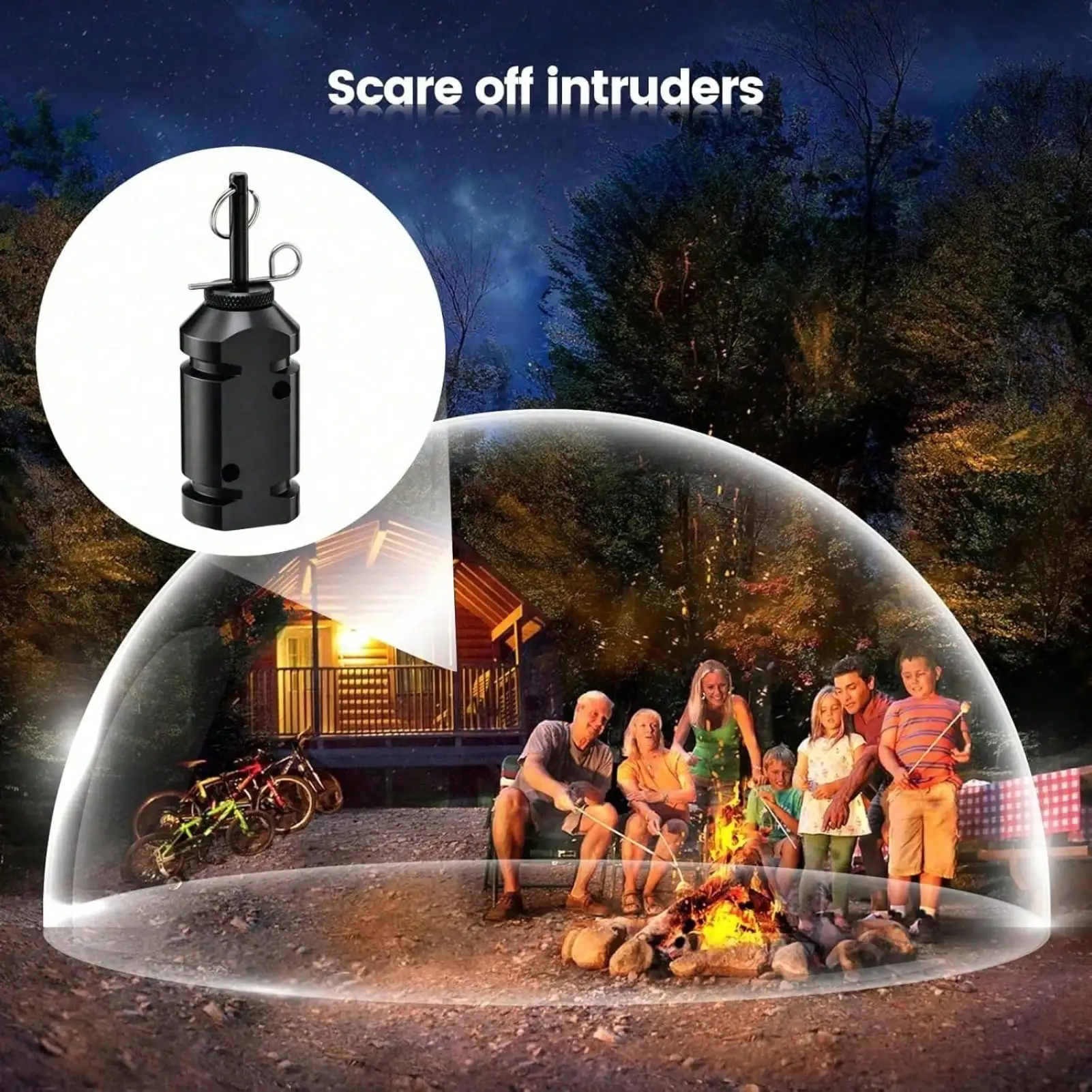 360 °   إنذار سلكي للرحلات لجميع المدى - أمان محيطي موثوق لحماية موقعك وممتلكات التخييم #2