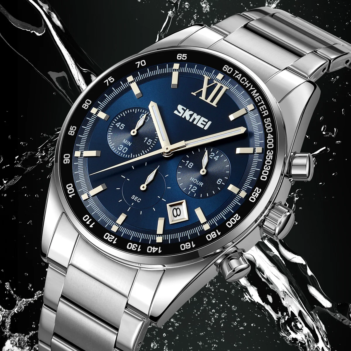 SKMEI Бизнес Секундомер 3 Бар Водонепроницаемые Наручные Часы С Датой Кварцевые Часы Для Мужчин Женщин Роскошные Модные Дизайнерские Часы