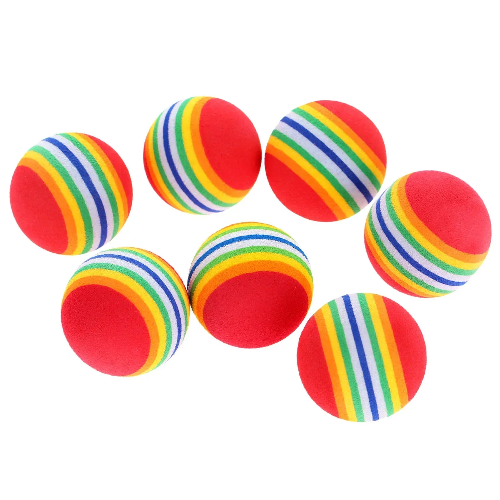 10 قطعة 38 مللي متر لينة جولف سوينغ ممارسة رغوة كرات الإسفنج ممارسة قوس قزح كرات لطيف الحيوانات الأليفة الصغيرة إيفا اللعب في الهواء الطلق جولف التدريب كرات