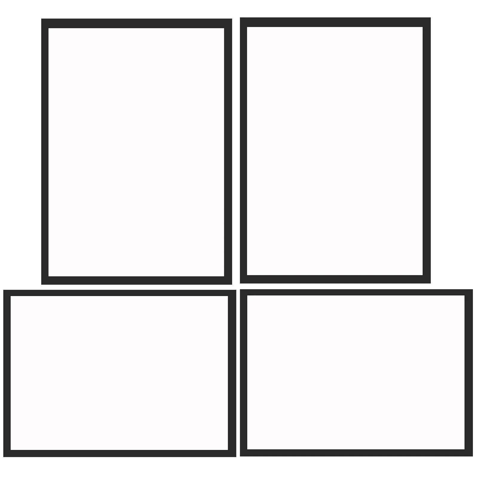 4Pcs Photo Frame Set For For Home For Adults Magnetic Picture High-grade Safe Material Easy Open Close Photos Paintings