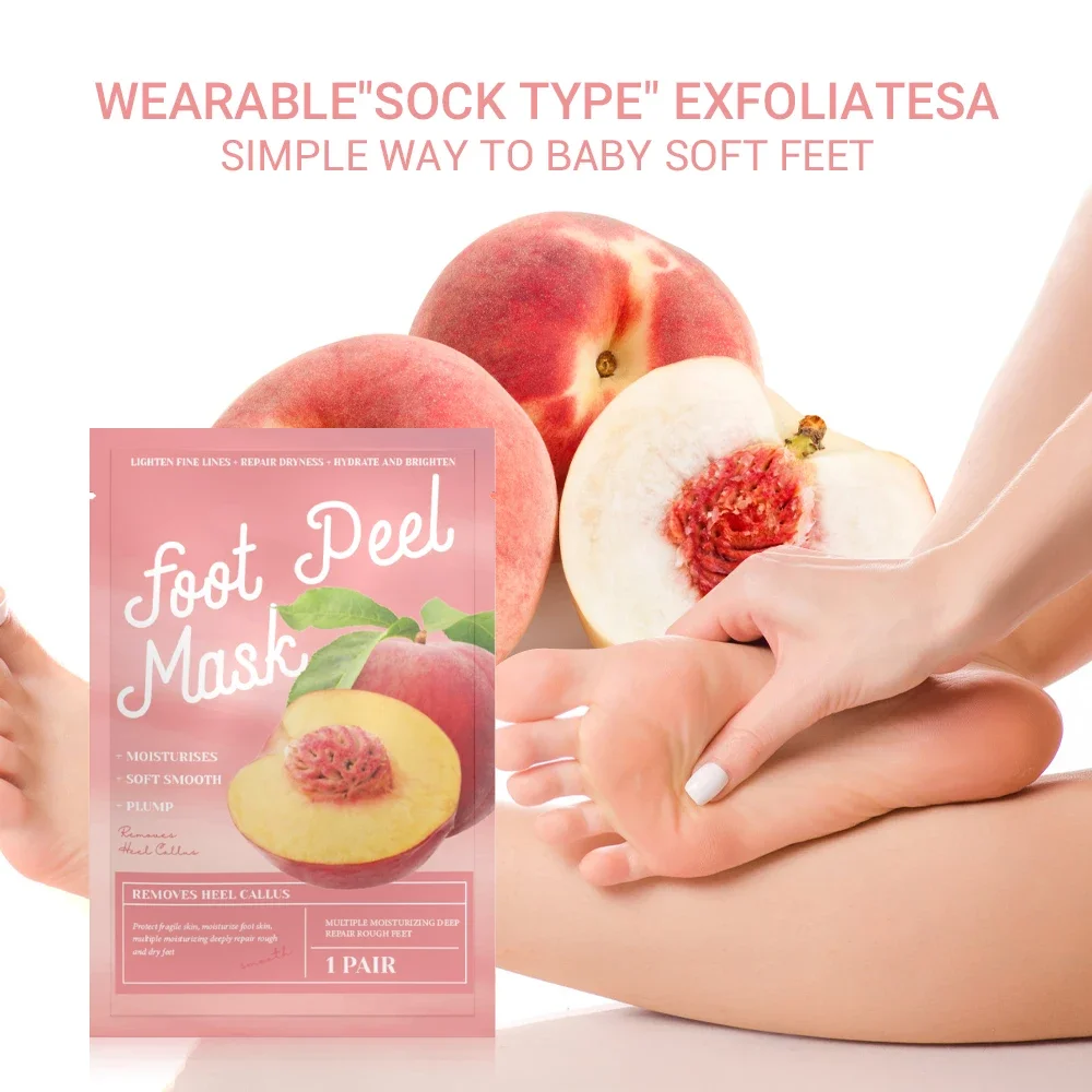 Exfoliating Foot Mask Foot Peel Mask Peeling Dead Skin Remover Calluses Anti Cracked heels Pedicure Socks Moisturizing Foot Care