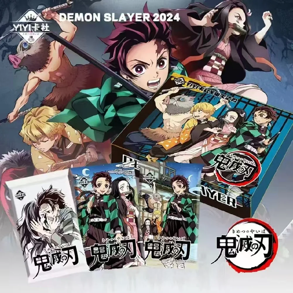 Brand New Demon Slayer Collection Cards Booster Box Original Case Card Box For Sale Children's Birthday Toy Gift Box